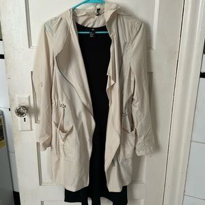 Beige trench coat